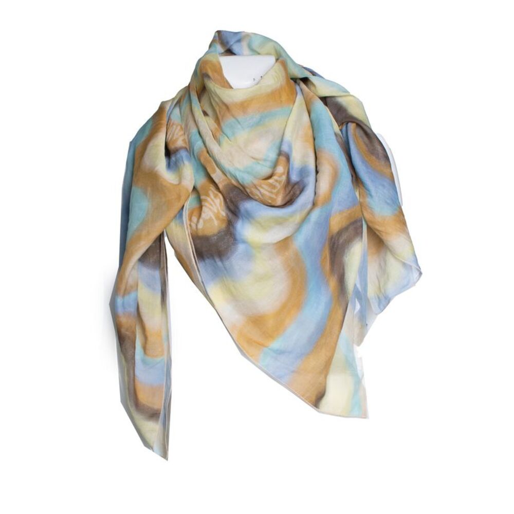 Jacquemus, Multicolor square silk and cotton scarf
